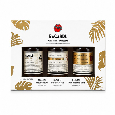 Mini RUM BACARDI DISCOVERY PACK ( 3x100ml ) 40% 0.30L