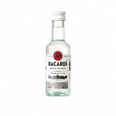 Mini RUM BACARDI CARTA BLANCA 40% 50ML
