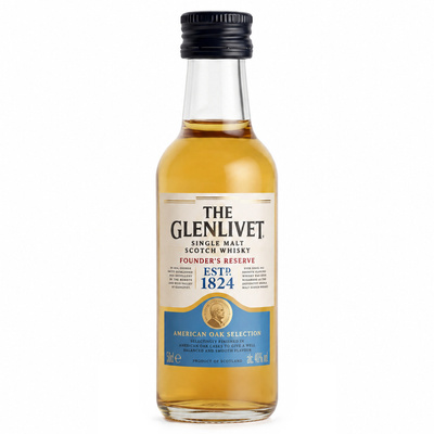 Mini WHISKY GLENLIVET FOUNDER'S RESERVE 40% 50ML