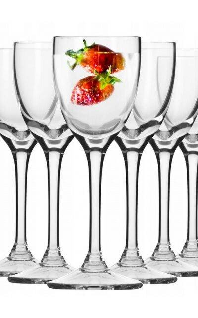 Kieliszki Shot do wódki na nóżce 25 ml 6 szt