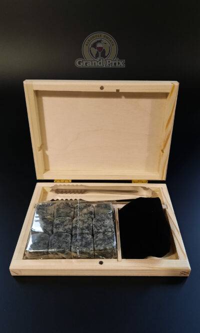 Zestaw premium w drewnianym pudełku - granit