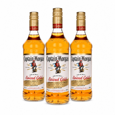 Rum CAPTAIN MORGAN GOLD 3 butelki