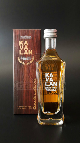 KAVALAN SINGLE MALT  40%  50ML