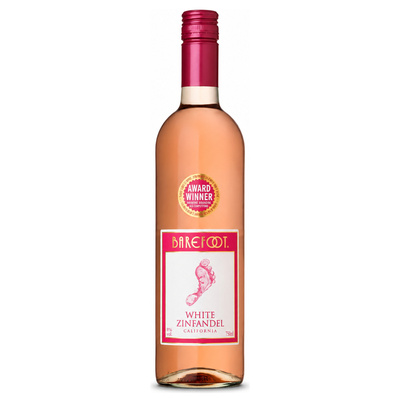 BAREFOOT WHITE ZINFANDEL ROSE 8% 0,75L