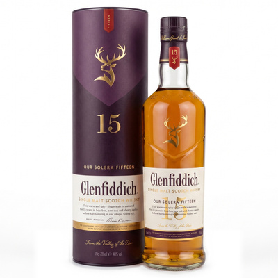 WHISKY GLENFIDDICH 15YO 40% 0,7L