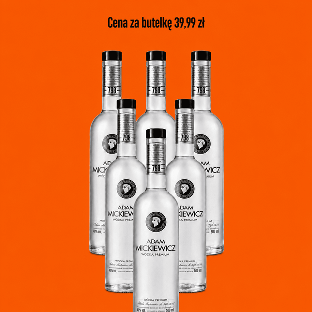 Wódka Mickiewicz 0,5l 6 butelek