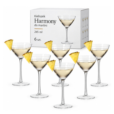 Kieliszek Harmony do martini 245 ml 6 szt