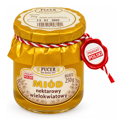 MIÓD PUCER WIELOKWIATOWY 250g