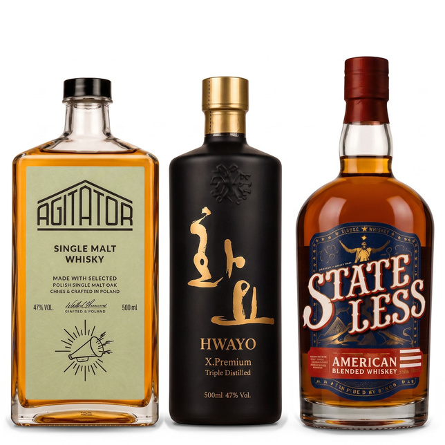 Zestaw Degustacyjny World Whisky – Szwecja, Korea i USA