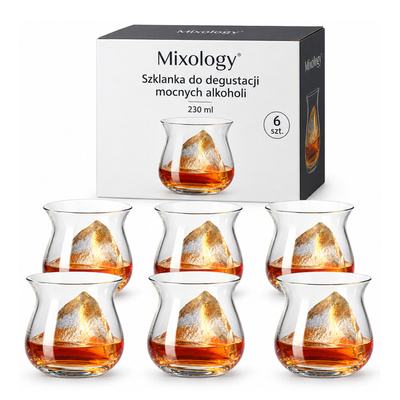 Szklanka do degustacji mocnych alkoholi Mixology 230 ml 6 szt
