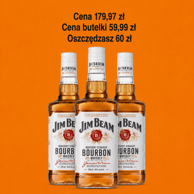 Bourbon Jim Beam 0,7 l 3 butelki