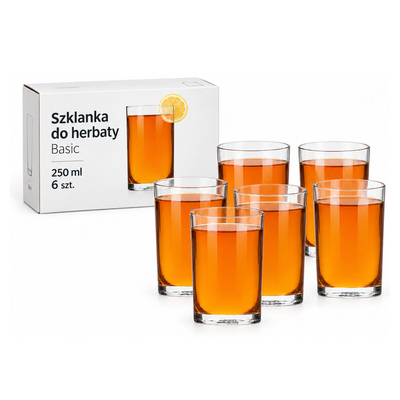Szklanka do herbaty Basic 250 ml 6 szt