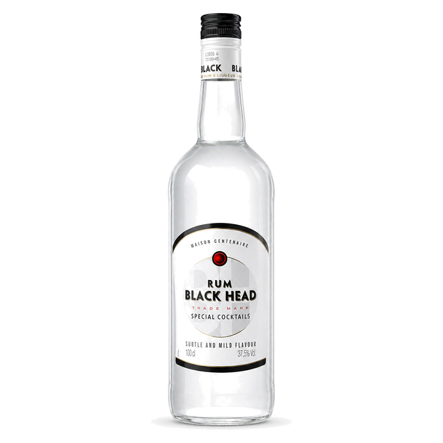 RUM BLACK HEAD WHITE 37,5% 1L