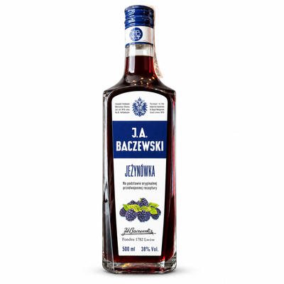 WÓDKA BACZEWSKI JEŻYNOWA 38%  0,5L