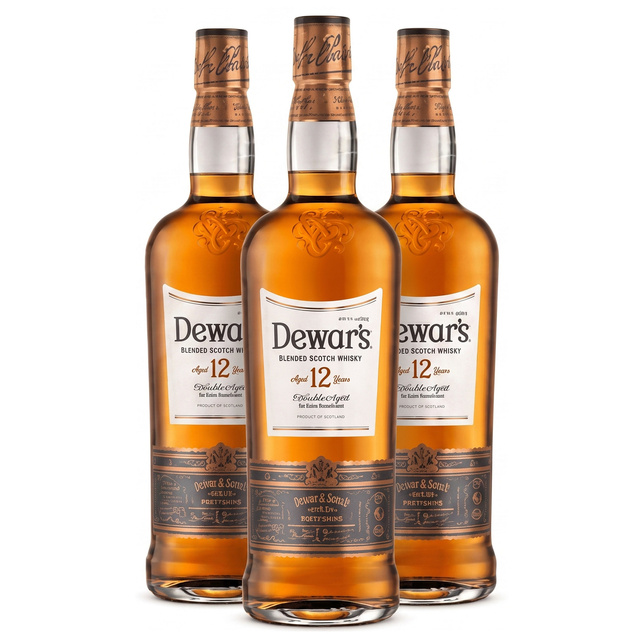 Whisky DEWAR`S 12YO Bourbon Cask 40% 0,7L 3 butelki