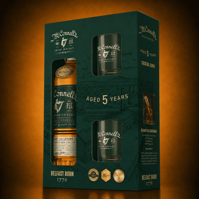 Whisky McCONNELL`S 5YO 42% 0,7l +2szkl
