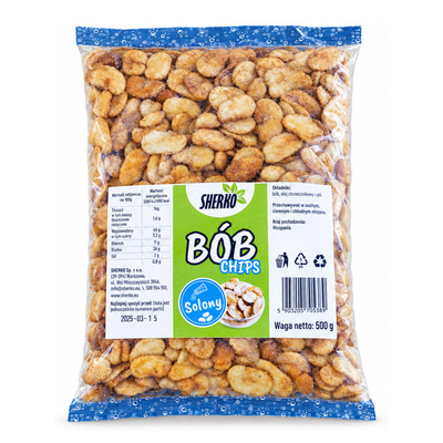 Bób prażony solony 500g