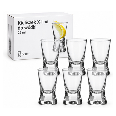 Kieliszek X-line do wódki 25 ml 6 szt