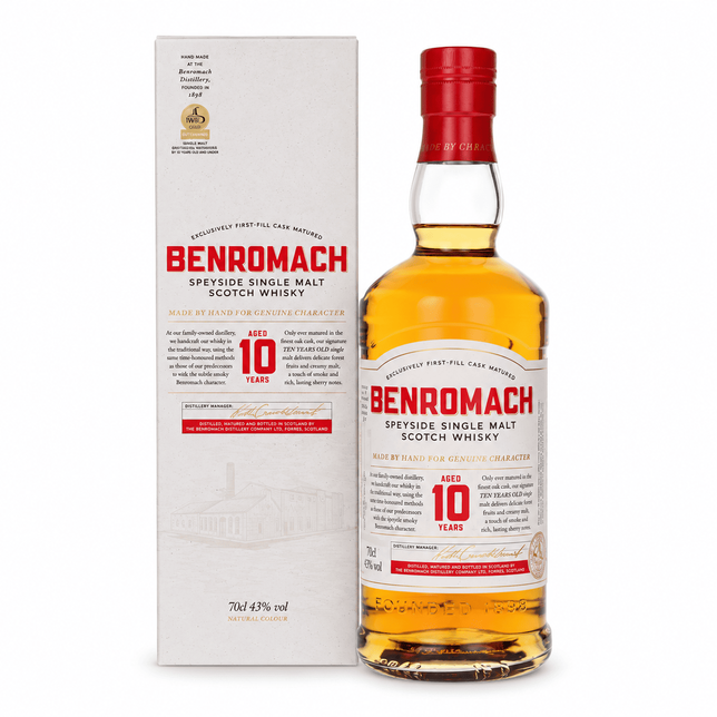 Whisky Benromach 10 YO Speyside SM 43% 0,7 L