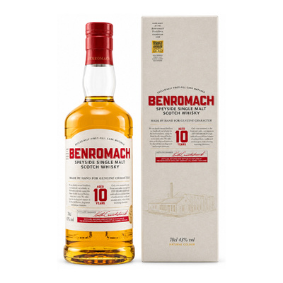Whisky Benromach 10 YO Speyside SM 43% 0,7 L