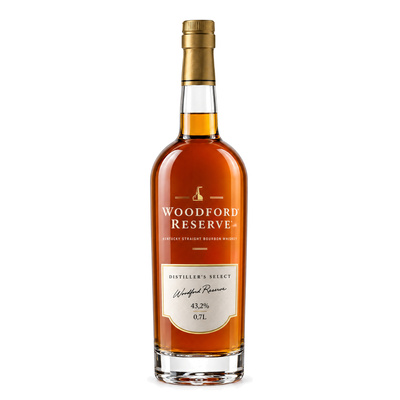 WOODFORD RESERVE  43,2%  0,7L + SZKL.