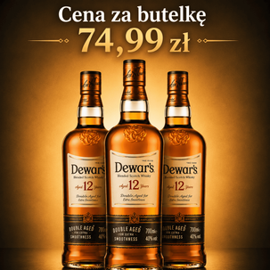 Whisky DEWAR`S 12YO Bourbon Cask 40% 0,7L 3 butelki