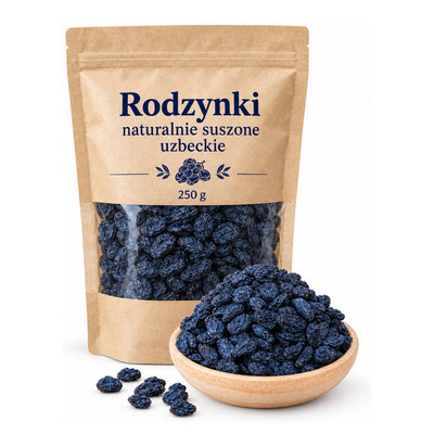 Rodzynki naturalnie suszone uzbeckie 250g