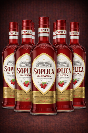 Wódka SOPLICA malinowa 26% 0,5l 6 butelek