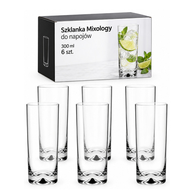 Szklanka Mixology do napojów 300 ml 6 szt