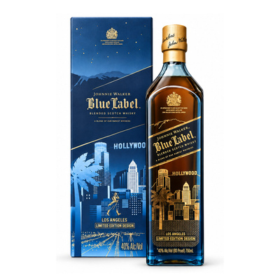 JOHNNIE WALKER BLUE LABEL HOLLYWOOD SKYLINE  40% 0,75L