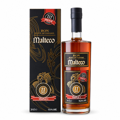 RUM MALTECO 11YO TRIPLE 1 55,5%  0,7L
