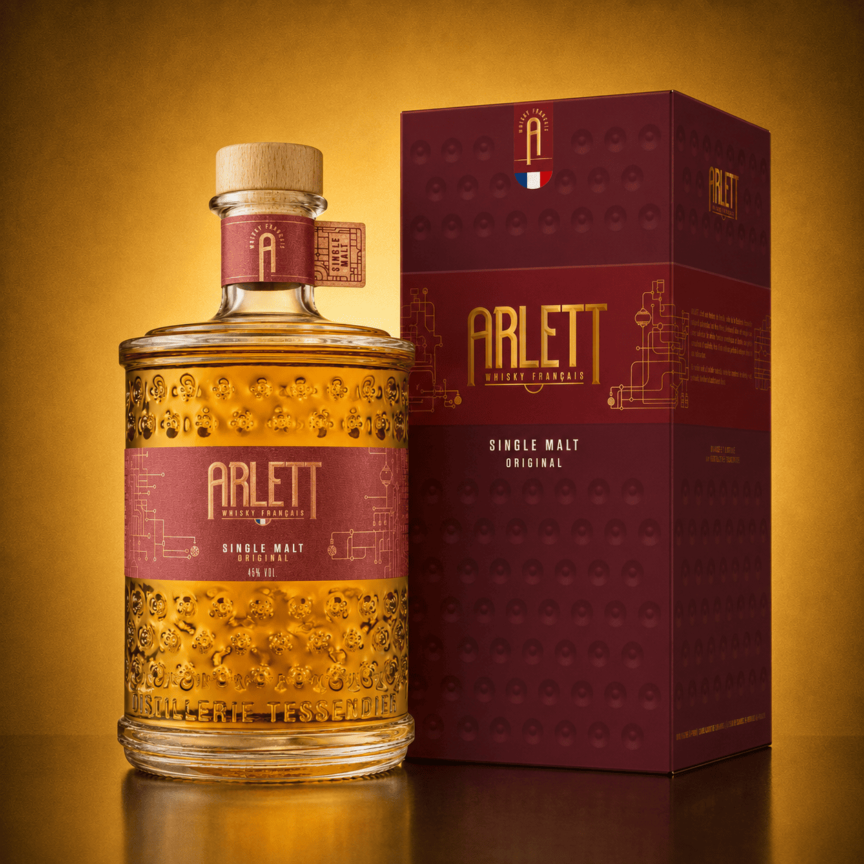 Whisky ARLETT Single Malt France 45% 0,7L GB Poznaj Whisky ARLETT