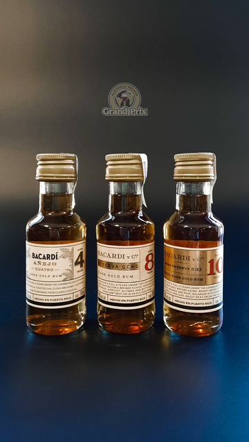 Mini RUM BACARDI DISCOVERY PACK ( 3x100ml ) 40% 0.30L