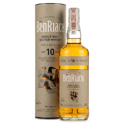 WHISKY BENRIACH 10YO TRIPLE DESTILLED 43% 0.7L