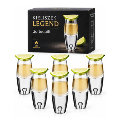 Kieliszek Legend do tequili ml 6 szt