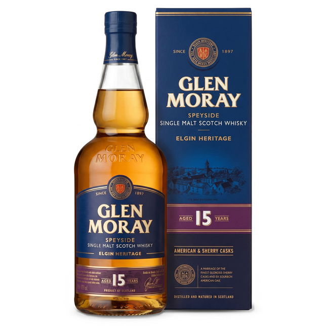 WHISKY GLEN MORAY 15YO 40% 0,7L