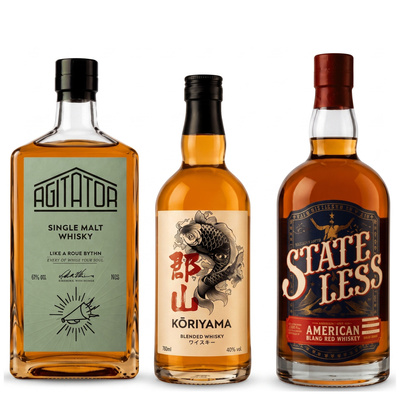Zestaw Degustacyjny Single Malt Whisky Świata – Trzy Szkoły Produkcji