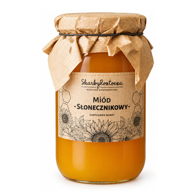 Miód z Roztocza Słonecznikowy - 1000g