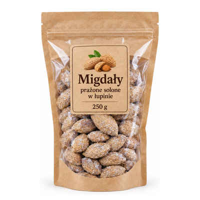 Migdały prażone solone w łupinie 250g