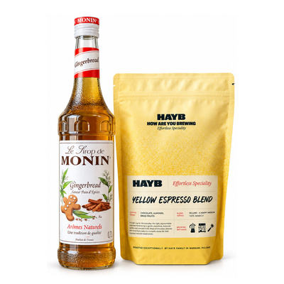 Colombia Medellin KAWA ETNO 1,0 KG + Monin syrop barmański piernikowy 0,7l