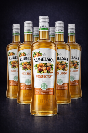 Wódka LUBELSKA  orzech laskowy 25% 500 ml 6 butelek