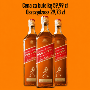 Whisky Johnnie Walker Red Lebel 0,7l 3 butelki