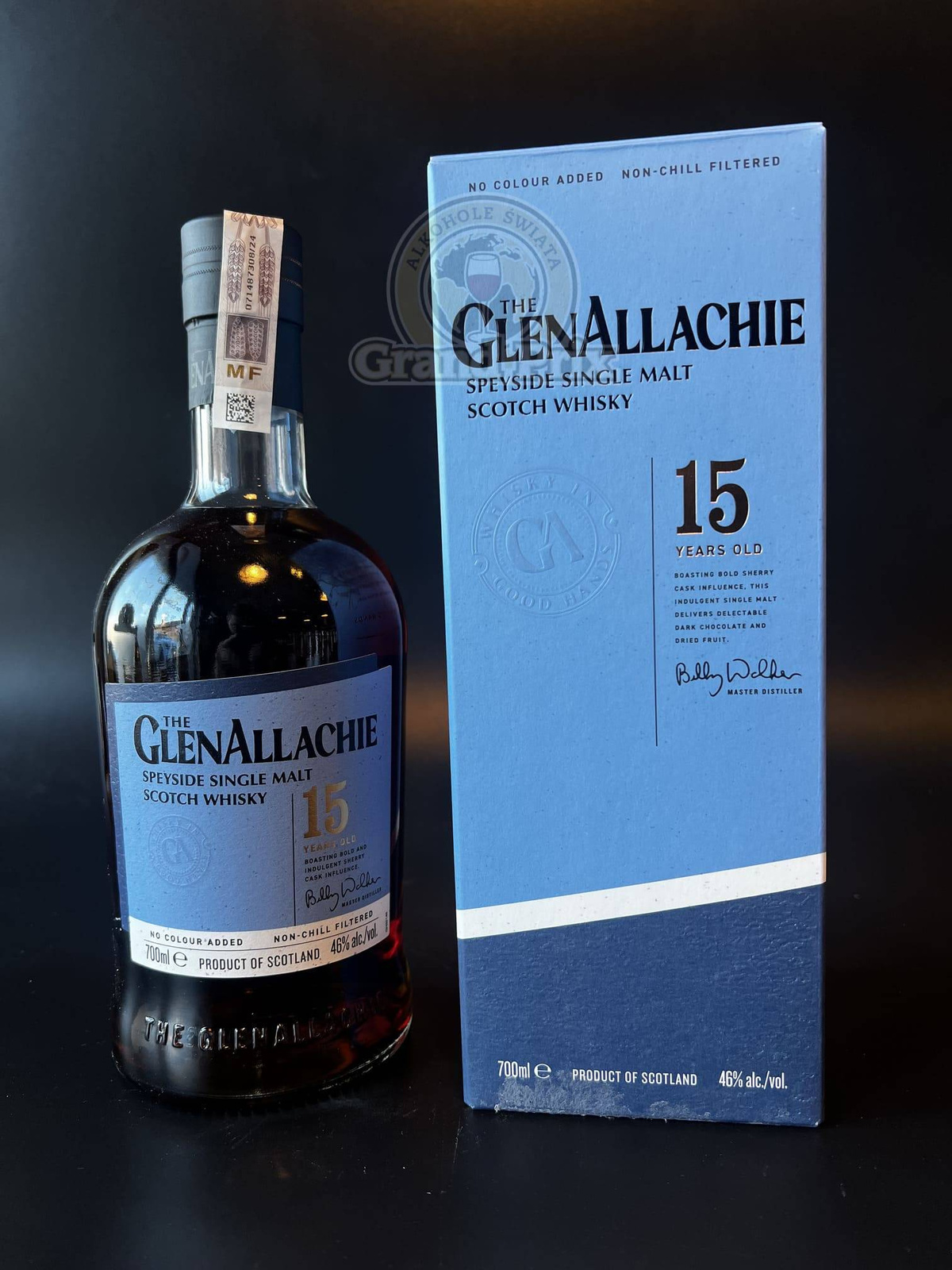 Whisky GLENALLACHIE 15 YEARS 46% 0.7L - Alkohole Świata