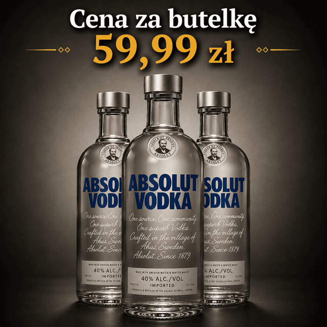 Wódka ABSOLUT Blue 40% 0,7l 6 butelek