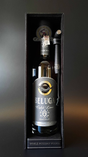 BELUGA GOLD LINE 40% + LEATHER CASE 40% 0,7L