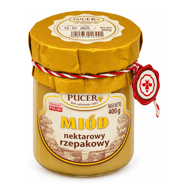 MIÓD PUCER RZEPAKOWY 400g