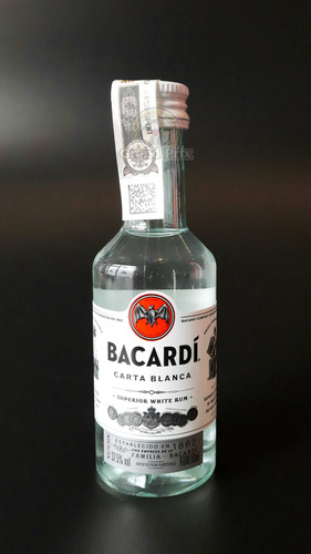 Mini RUM BACARDI CARTA BLANCA 37,5%  50ML