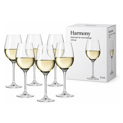 Kieliszek Harmony do wina białego 370 ml 6 szt