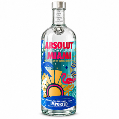 WÓDKA ABSOLUT MIAMI 40% 1L