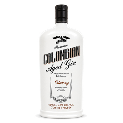 GIN DICTADOR ORTODOXY COLOMBIAN AGED WHITE 43%  0.7L